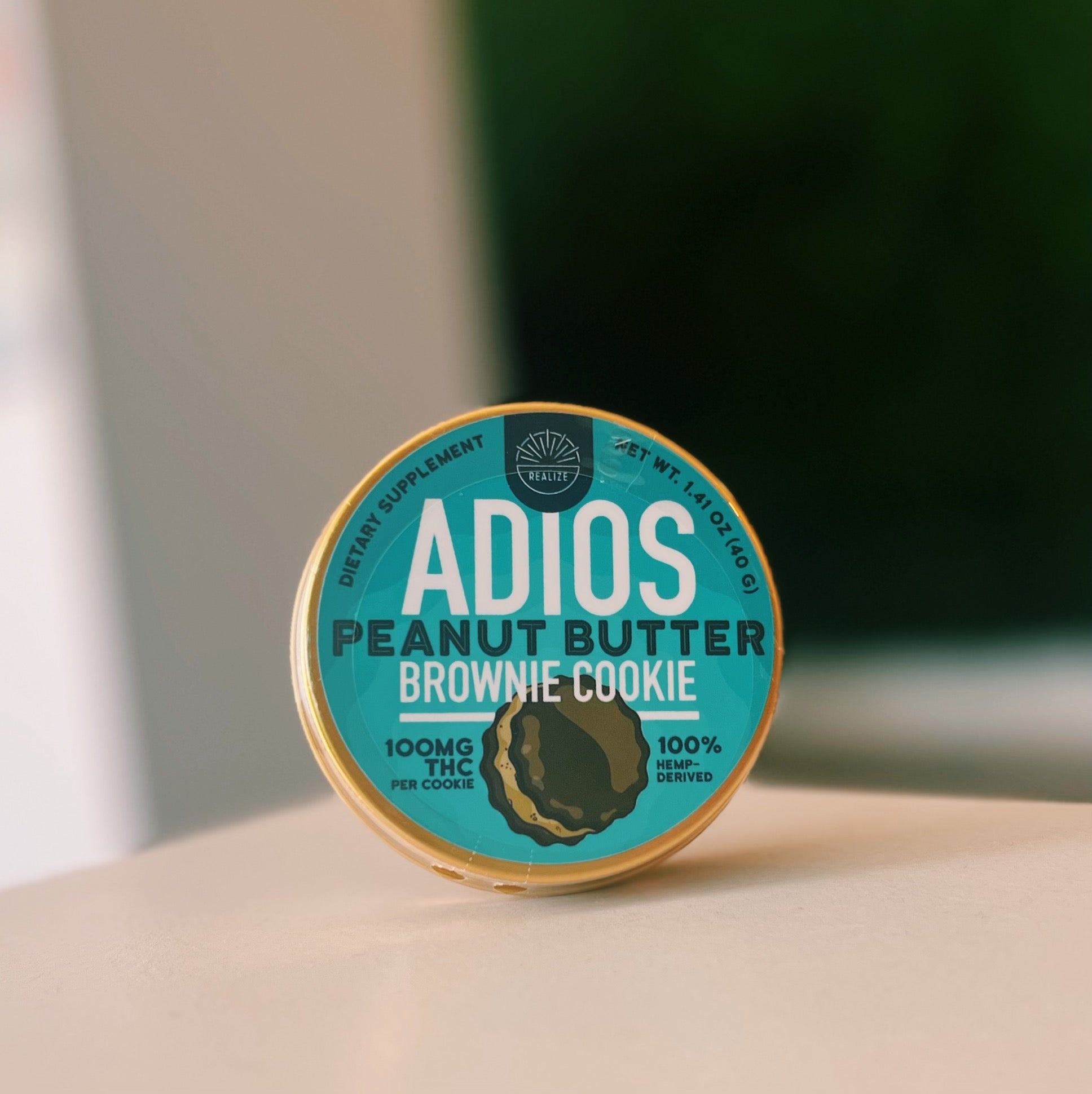 Realize Adios Peanut Butter Brownie Cookie Delta-9 100mg THC