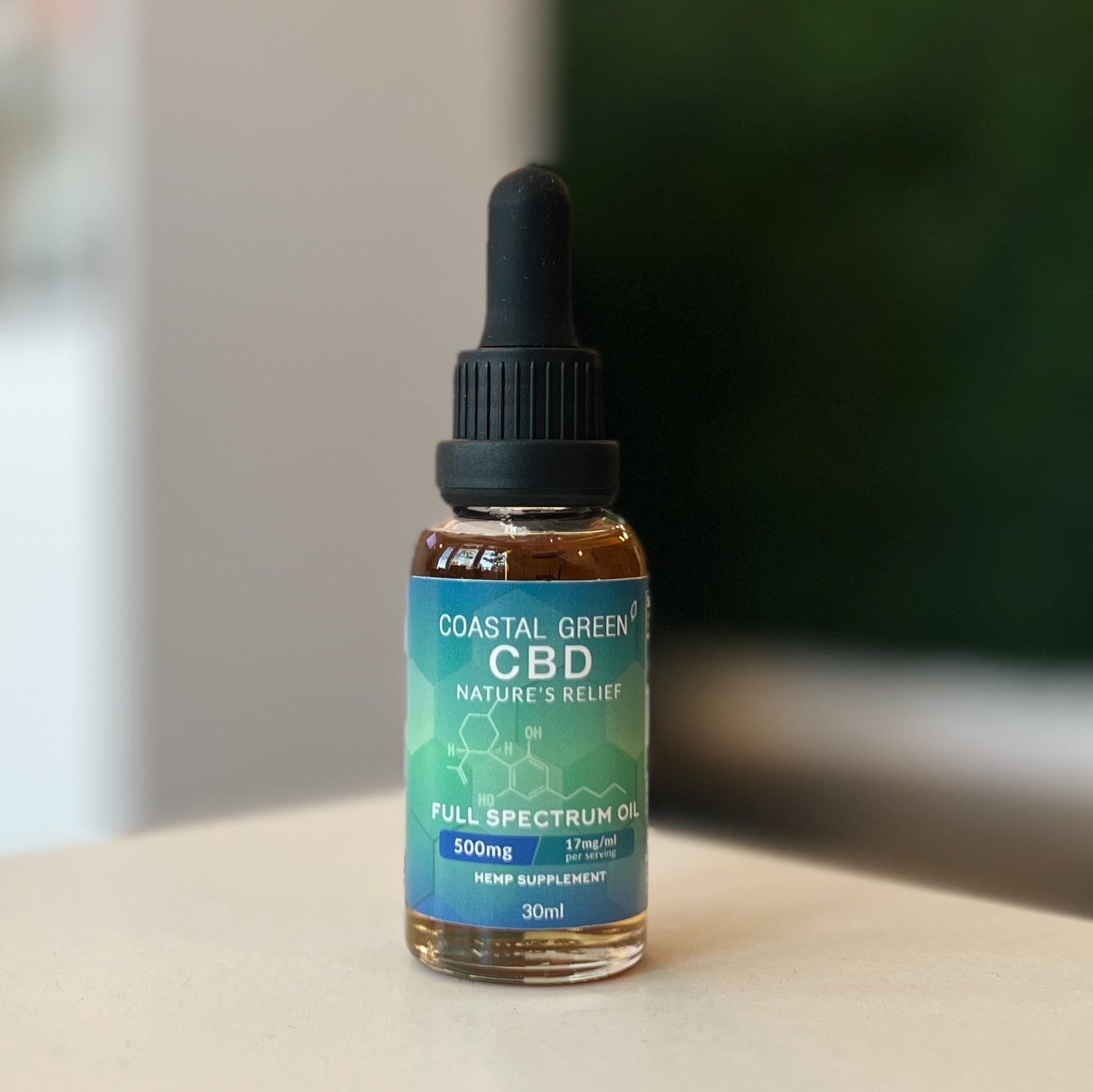 500mg Full Spectrum CBD Oil Coastal Green CBD