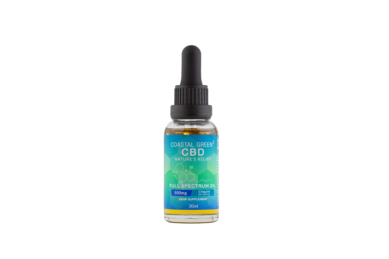 500mg Full Spectrum CBD Oil Coastal Green CBD